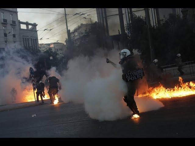 Athens: Protest turns to riot against the new draconian law of banning protests (Greece)