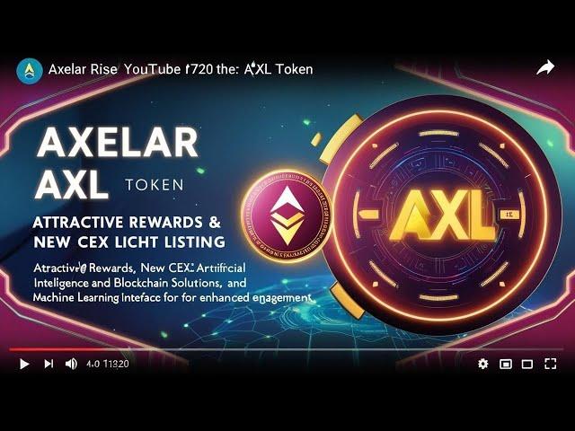 #Axelar #AXL Token New Listing Coming! #Axelar Ecosystem Explained, #WEB3 #AI