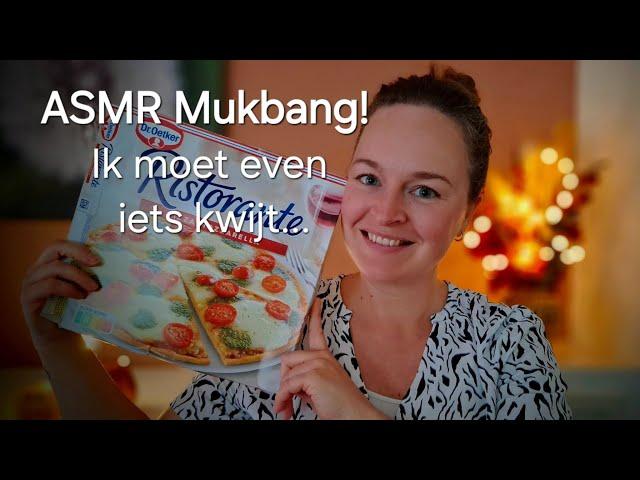 ASMR | Pizza mukbang  | Ik moet even iets kwijt...