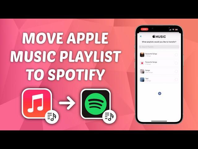 How to Move Apple Music Playlist to Spotify