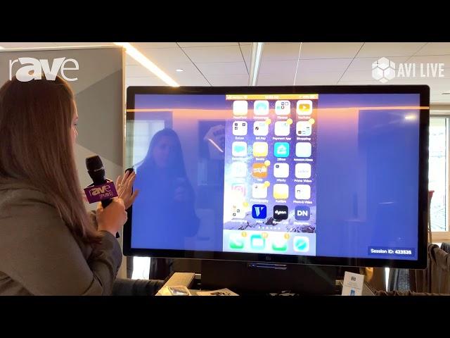 AVI LIVE: Elo Shows DisplayNote Montage Interactive Digital Signage and Collaboration Display