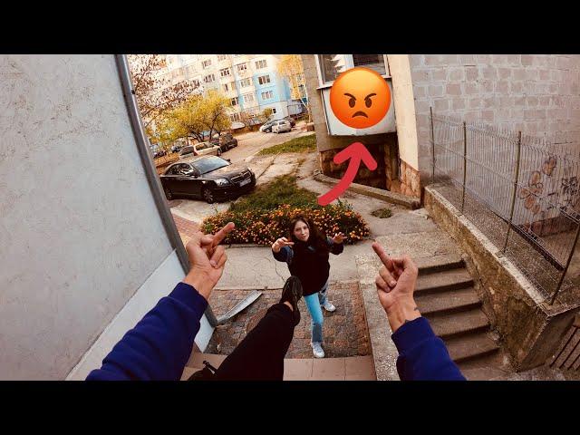 ESCAPING ANGRY GIRLFRIEND POV 2 (Epic Parkour Chase in Moldova )