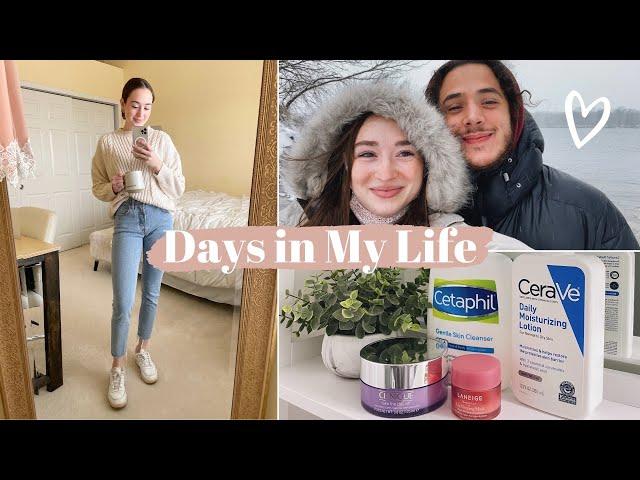 VLOG: Breakfast Date, Nighttime Skincare, & A Chill Snow Day!