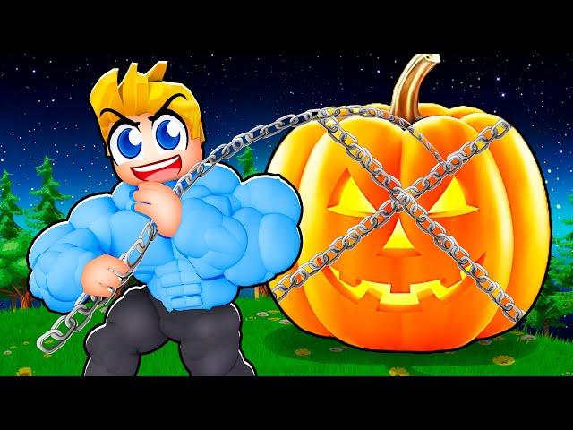 Pulling The BIGGEST PUMPKIN IN THE WORLD! | Roblox Strongman Simulator