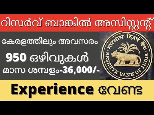 RBI Assistant Recruitment 2022 full details Malayalam || Latest Central Govt Jobs ||Dr Rani S Mohan