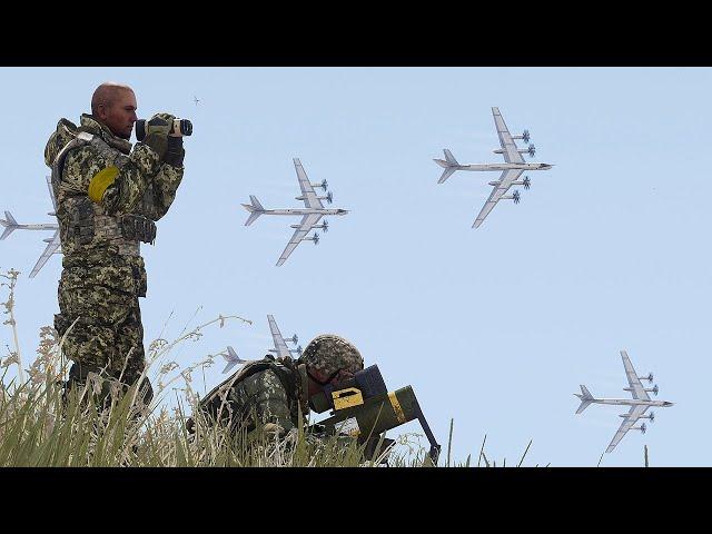 HERO'S IDENTITY REVEALED! Ukraine's elite ground forces take on Russian TU-95MS heavy bombers!