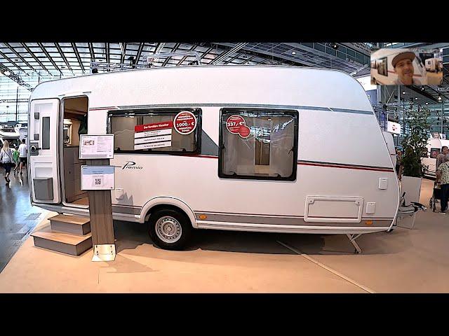 Bürstner Premio 470 TS Caravan Burstner RV Caravan Camping travel trailer walkaround + inside V1664