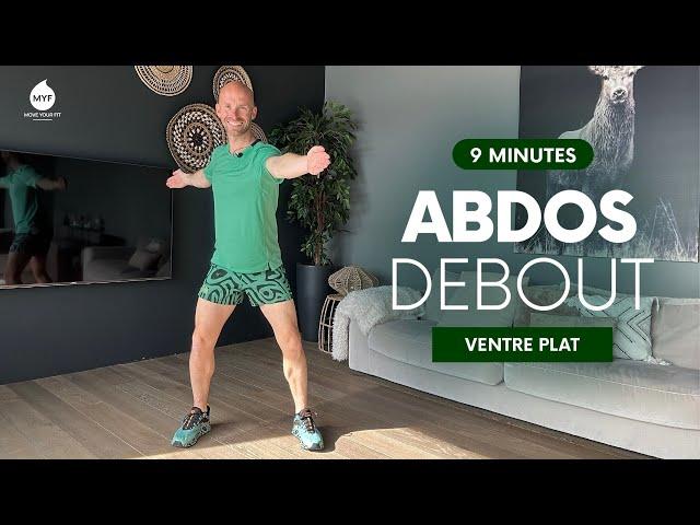 9 min ABDOS DEBOUT pour un ventre plat  Alexandre Mallier - Move Your Fit