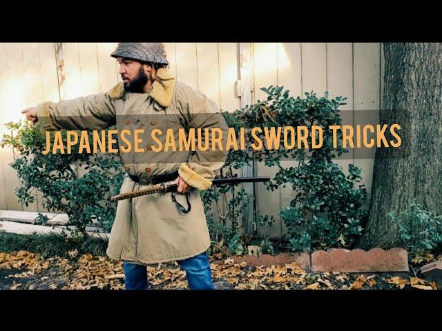 Japanese Samurai sword tricks