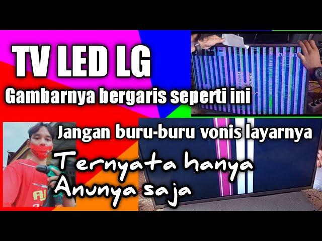 TV LED LG Gambar bergaris