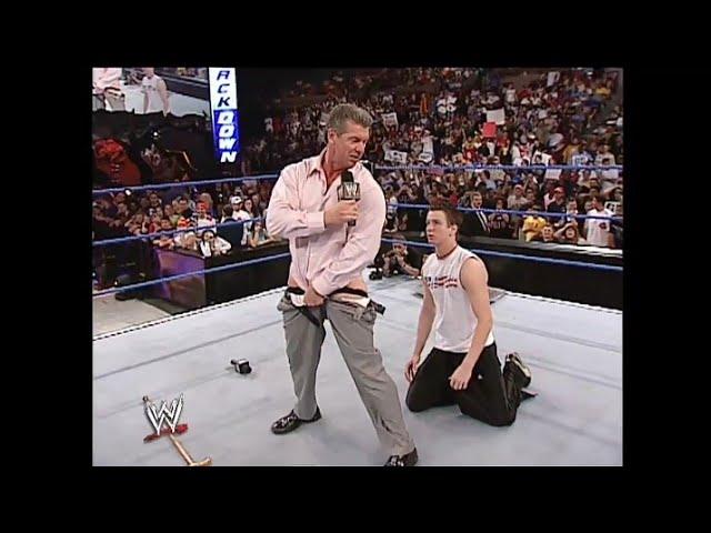 Zach Gowen gets invited to join Mr. McMahon's "Kiss My Ass Club!" 06/26/2003