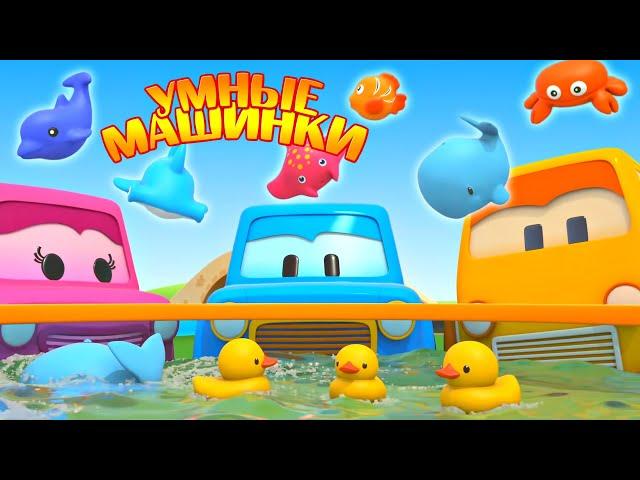 Развивающие мультики Умные машинки для детей. Новая серия - Игрушки для купания