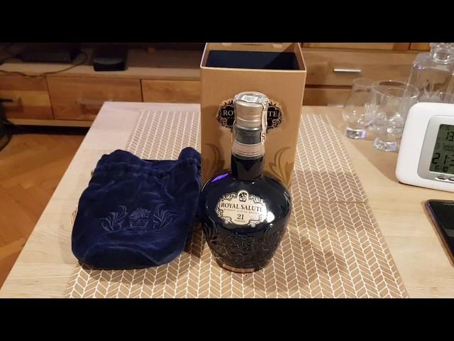 CHIVAS REGAL ROYAL SALUTE 21YO BLENDED SCOTCH WHISKY - THE SAPPHIRE FLAGON