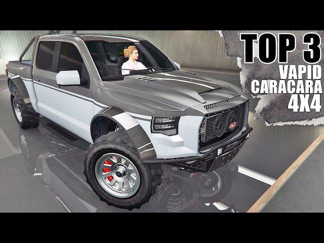 Vapid Caracara 4x4 | Best TOP 3 Customization Paint Job Guide - GTA ONLINE (SSSC #3)