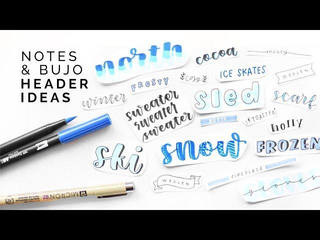 title lettering ideas  with step by step tutorials