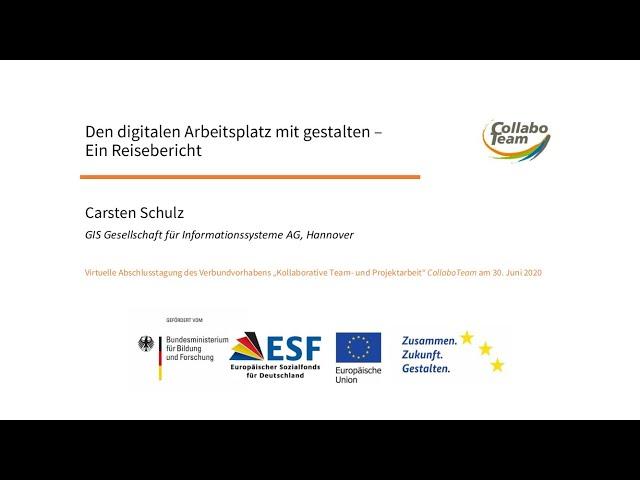 Abschlusstagung CollaboTeam - Carsten Schulz