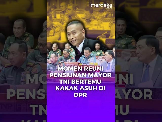 Momen Mayor TNI Sambut Hangat Kakak Asuh, Depan Menhan-Panglima TNI #merdekadotcom