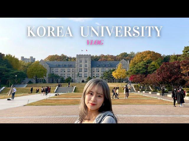 (Eng Jpn) VLOG | 韓国の大学生の一日 (高麗大学) A day in a life at Korea University: classes, dorm life, cafes