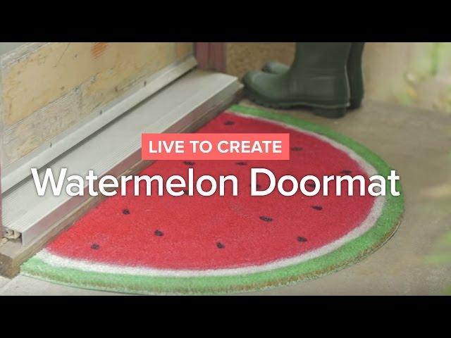 DIY Watermelon Doormat