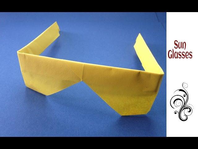 Sun Glasses / Cooling Glasses from A4 sheet - DIY Origami Tutorial by Paper Folds ️