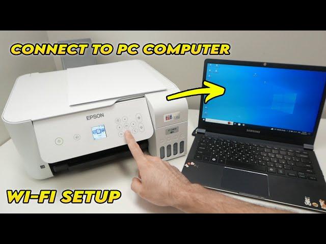 How to Wi-Fi Setup Epson EcoTank ET-2800 Printer With PC Windows Computer