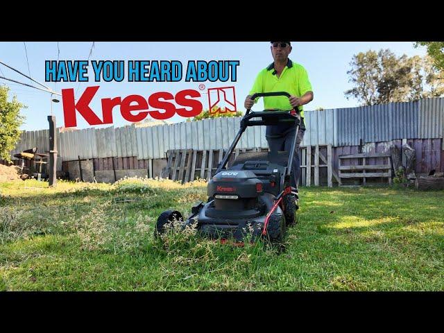 Kress 60v 51cm Self Propelled Battery Mower and 41cm Line Trimmer Road Test