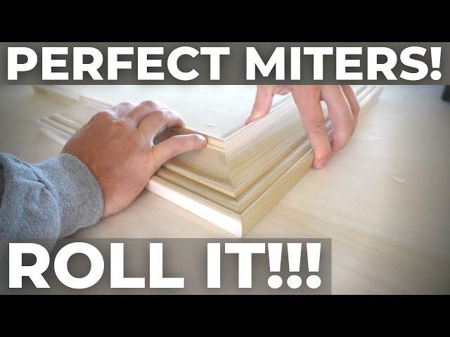 The Most Important Trick for Perfect Casing & Crown Miters - ROLL IT!