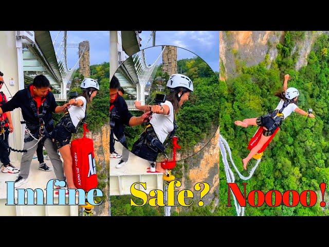 Jumpin Heights Zhangjiajie 02 #bungee #bungeejumping #jumping #adventure #trending #viral #bungy