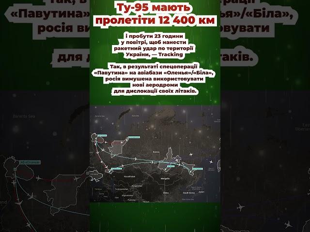 Ту 95 мають пролетіти 12 400 км і пробути 23 години у повітрі, щоб нанести ракетний удар