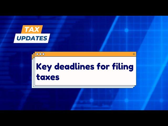 What are the key deadlines for filing taxes in Sri Lanka?