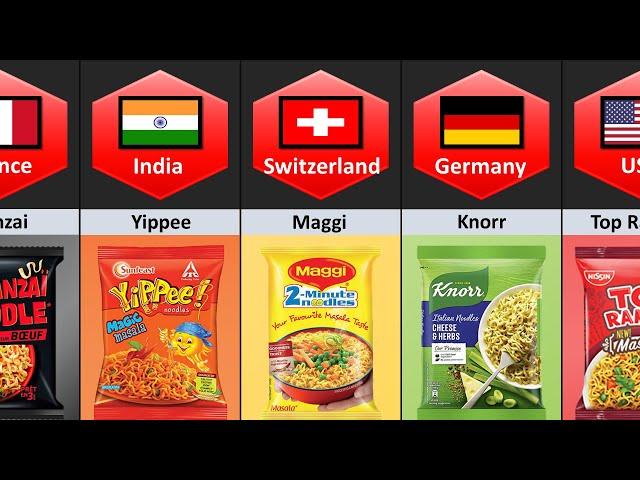 Noodles From Different Countries