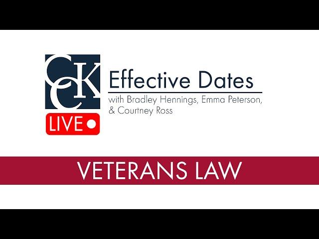 VA Effective Dates