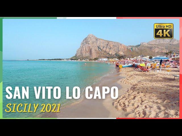 San Vito lo Capo, Sicily, walking tour 4k