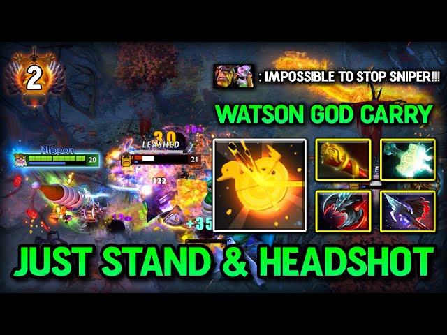 JUST STAND & HEADSHOTS CARRY by WatsonGOD Sniper Mjollnir + MKB Build 100% Free Hit 7.37e DOTA 2