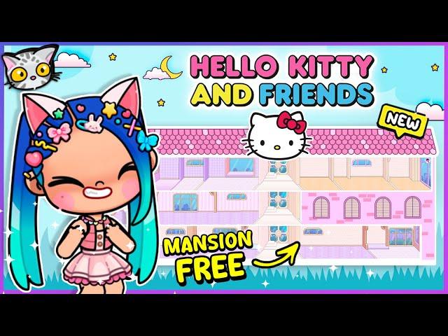  I Build a FREE SANRIO MANSION for Hello Kitty, Kuromi, My Melody & Cinnamoroll! | PART 1
