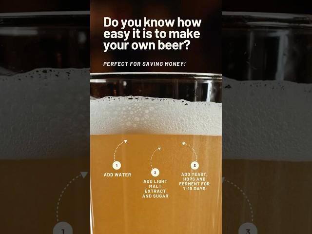 Brewing your own beer at home is easier than you think #homebrew #beer #homebrewing #diybeer #hops