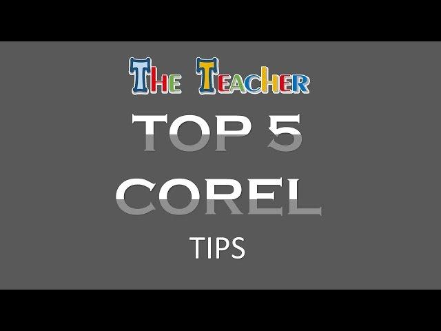 Top 5 CorelDraw X8 Tips and Tricks Tutorial