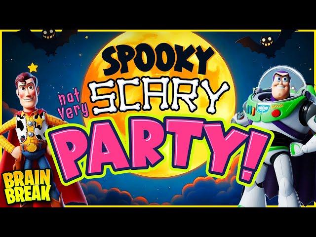 Halloween Brain Break Party  Freeze Dance & Run  Floor is Lava  Spooky Scary Just Dance