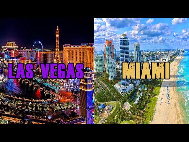 Las Vegas Vs Miami |  Moving To Miami or Las Vegas, see which city is better at what and why