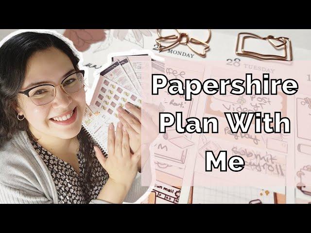 Planning With Papershire Stickers | Erin Condren Vertical Plan With Me