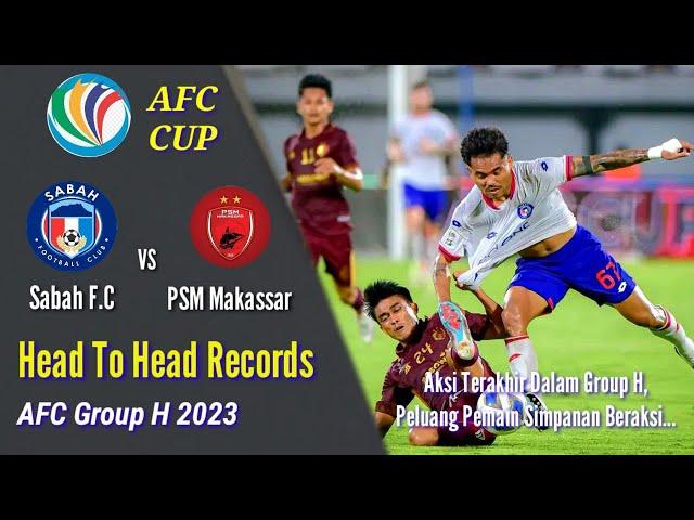 SABAH F.C vs PSM MAKASSAR | Head To Head record | AFC Cup 2023 | Jaringan Cantik