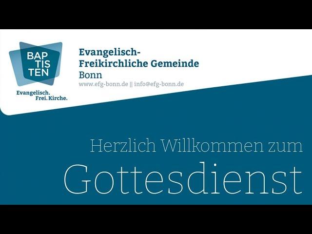 EFG Bonn | Live-Gottesdienst | 01.12.2024