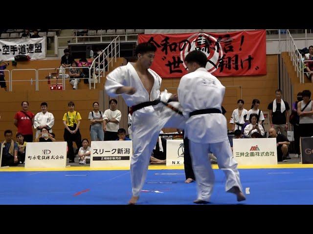 【新極真会】第10回全北陸空手道選手権大会　男子軽量級　決勝　深沢優斗　対　林一樹　SHINKYOKUSHINKAI KARATE