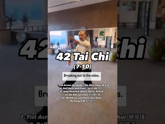 42 Tai Chi voice guide coaching No. 7-10 #taichi #wushu #kungfu #qigong  #chinesemartialarts #武术