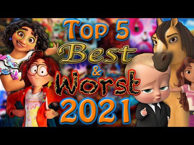 Top 5 Best & Worst Animated Films of 2021