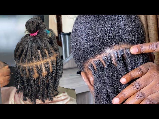 As A Beginner Use This Method To Lock SHORT DREADS From Long Hair U'll Thank Me LATER