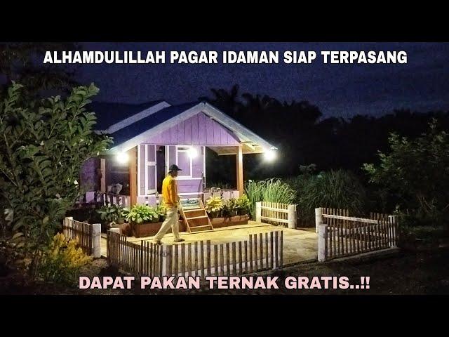 ALHAMDULILLAH PAGAR IDAMAN SIAP TERPASANG..!! DAPAT PAKAN TERNAK GRATIS