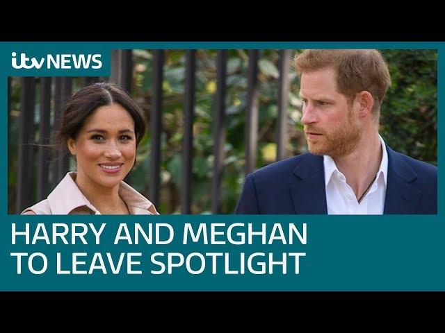 Palace warns Harry and Meghan over stepping back from life as senior royals | ITV News