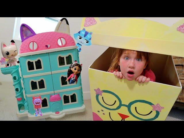 What’s inside GABBY’S DOLLHOUSE!! Surprise Box for Adley and Niko! playing toys with our family 