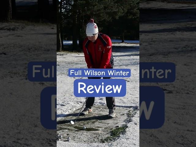 Wilson Winter Glove Review #golf #wilsongolf